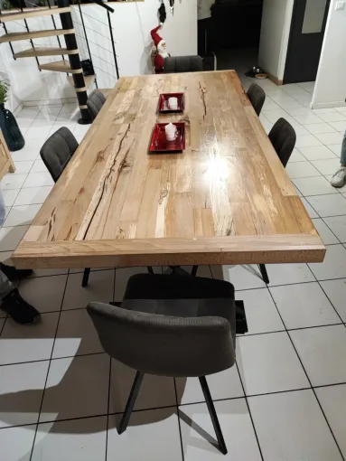 TABLE EN HÊTRE, Béthune, CNC Multicut