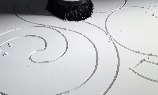 En cours de découpe  PVC 19 mm