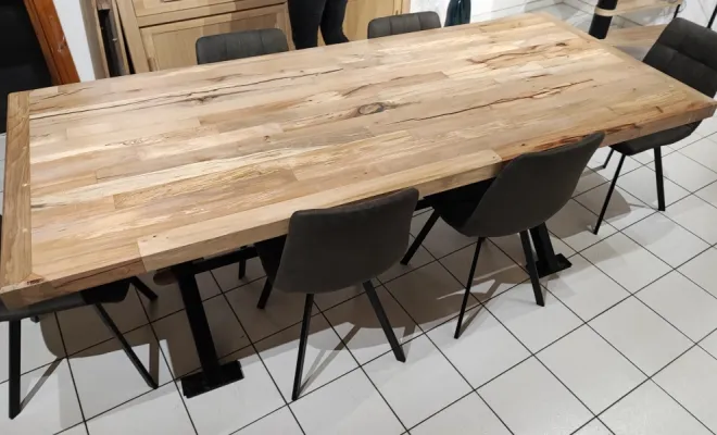 TABLE EN HÊTRE, Béthune, CNC Multicut